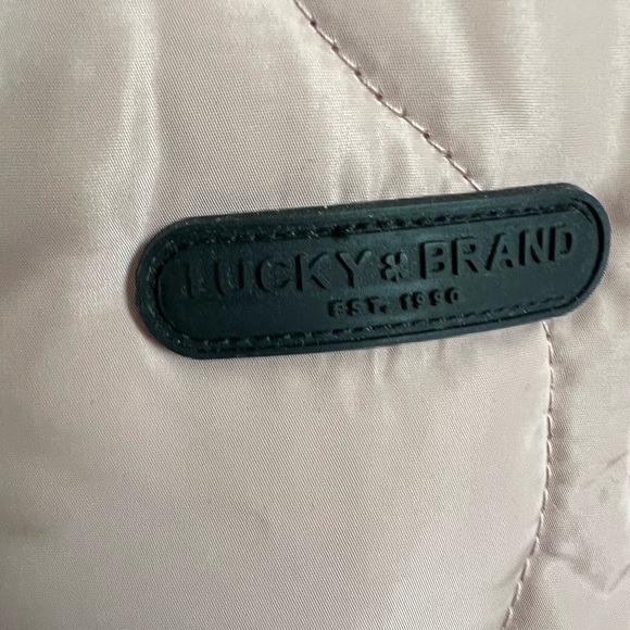 Lucky Brand Hooded Dusty Rose Quilted Puffer Coat - Picture 6 of 10